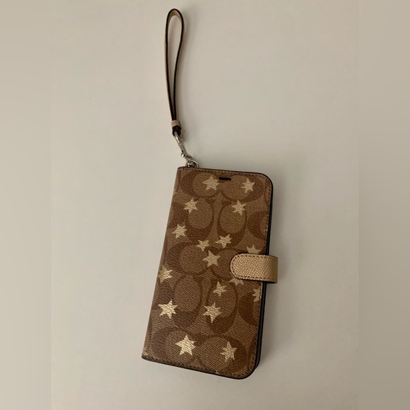 Coach phone case, iPhone 10 XR with card sleeves